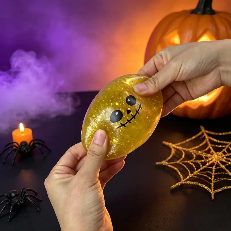 Mystery Dumpling Soft Jelly Squishy Buns – 6PCS Halloween Mystery Set